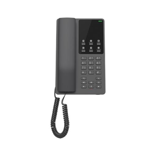 [GRANDSTREAMNETWORKS_GHP621W] Grandstream Networks Teléfono IP Hotelero Wi-Fi, 2 líneas SIP con 2 cuentas, codec Opus, IPV4/IPV6, color negro, con gestión en la nube GDMS