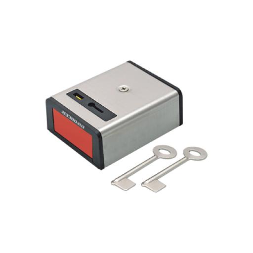 [SECO-LARM_SS-077Q] SECO-LARM Botón de Pánico Enclavado / Restablecimiento Manual con Llave / Normalmente Cerrado / Cubierta Metálica
