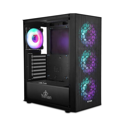 [YEYIAN_YCM-APDRA-01] Yeyian GABINETE YEYIAN DRAGOON 4 VENT ARGB/ATX/MED TORRE/MESH/CRIS TEMP/NEGRO (YCM-APDRA-01)