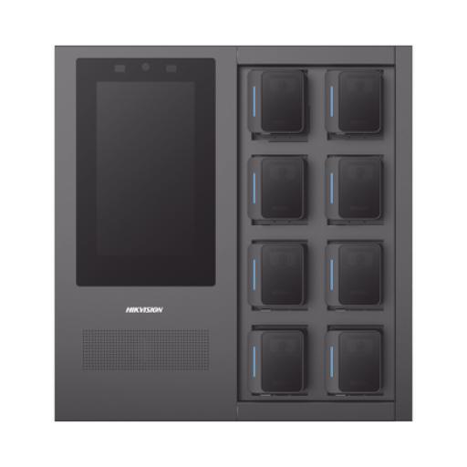 [HIKVISIONDIGITALTECHNOLOGY_DS-MDS003] Hikvision Digital Technology Estación de Carga y Respaldo de Información para Bodycam HIKVISION / Acceso por Reconocimiento Facial / Incluye 1 HDD de 2 TB