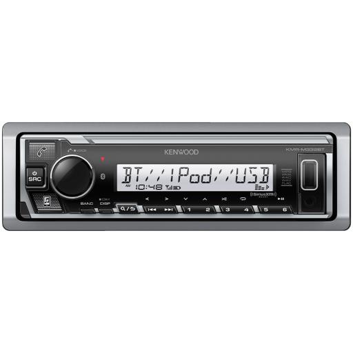 [JVCKENWOOD_KE/1613MRB] JVC  KENWOOD Kit de estéreo con Bluetooth KMR-M332BT | más Par de bocinas KFC-1613MRB