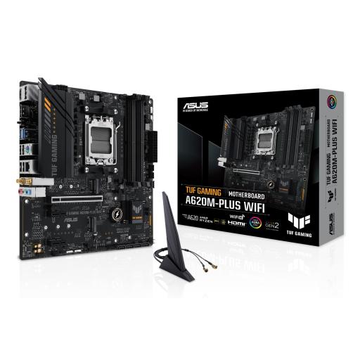 [ASUS_TUF GAMING A620M-PLUS WIFI] ASUS TARJETA MADRE ASUS TUF GAMING A620M-PLUS WIFI AM5 DDR5/MATX/M.2/DP/HDM
