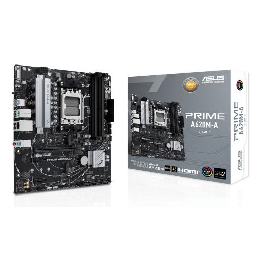 [ASUS_PRIME A620M-A-CSM] Tarjeta madre ASUS Micro-ATX PRIME A620M-A-CSM S-AM5 AMD HDMI 128GB
