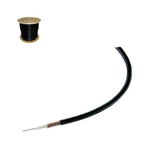 [No SKU] CommScope Cable coaxial HELIAX de 1/4", cobre corrugado, superflexible, BLINDADO, 50 Ohms, Carrete de 305 metros