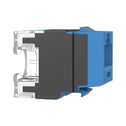 [No SKU] Panduit Conector Jack Estilo 110 (de Impacto), Tipo Keystone, Categoría 6A, de 8 posiciones y 8 cables, Color Azul