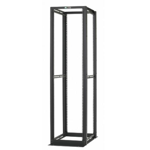 [PANDUIT_R4P42CN] Panduit Rack de Cuatro Postes Estándar de 19", Rieles Con Orificio Para Tuerca Enjaulada, Profundidad Máxima de 41.5 in, 45 Unidades de Rack, Color Negro