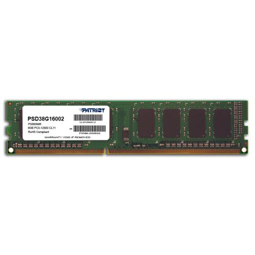 [PATRIOT_PSD38G16002] MEMORIA DIMM DDR3 PATRIOT (PSD38G16002) SIGNATURE8GB 1600MHZ,CL11