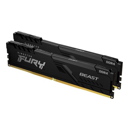 [KINGSTONTECHNOLOGY_KF437C19BBK2/16] Kingston technology MEMORIA DIMM DDR4 KINGSTON (KF437C19BBK2/16) 16GB(2X8GB) 3733MHZ, FURY BEAST BLACK, CL19