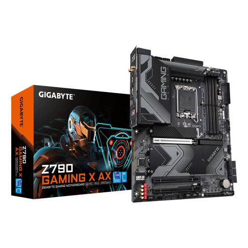 [GIGABYTE_Z790 GAMING X AX] MOTHERBOARD GIGABYTE (Z790 GAMING X AX)SOCKET 1700 12A/13A,4* DIMM,DDR5 5600,SATA 6GB/S, ATX