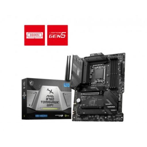 [MSI_MAG B760 TOMAHAWK WIFI] MOTHERBOARD MSI (MAG B760 TOMAHAWK WIFI) SOCKET 1700, 4*DDR5 7000 MHZ, HDMI,DP, ATX