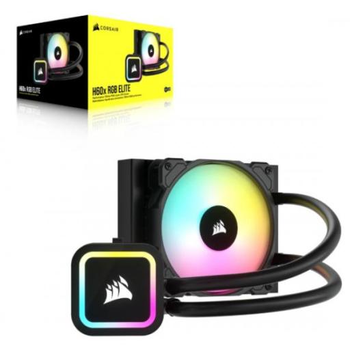 [CORSAIR_CW-9060064-WW2] Enfriamiento Líquido Corsair iCUE H60x RGBELITE 1x120mm CW-9060064-WW2