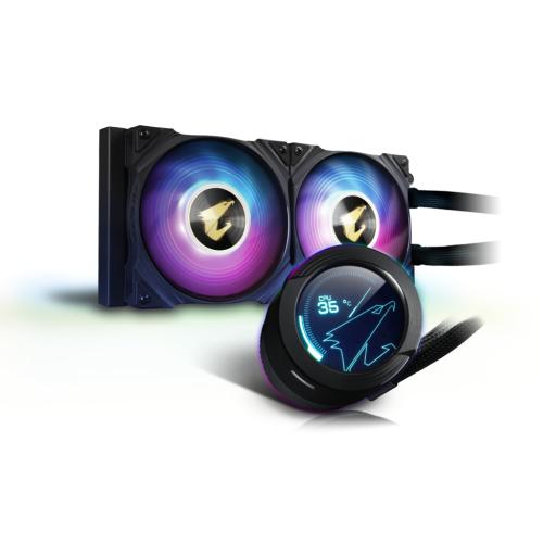 [GIGABYTE_GP-AORUS WATERFORCE X 240] Enfriamiento Líquido AORUS WATERFORCE X 240 2x 120mm, 800 - 2500RPM