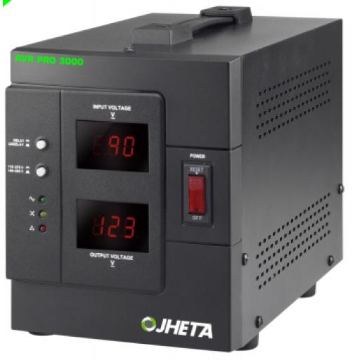 [JHETA_822302-00] REGULADOR DE VOLTAJE JHETA (822302-00) AVR PRO3000,2400VA.4 CONTACTOS, RETARDO DE 20 SEGUNDOS.