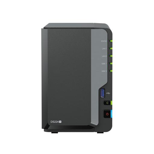 [SYNOLOGY_DS224PLUS] Synology Servidor NAS de 2 Bahías / Servicio Nube Gratis (P2P) / Administración Remota y Respaldo Programado