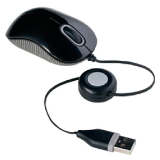 [TARGUS_AMU75US] Targus Mouse Targus BlueTrace Alámbrico Retráctil Compacto Color Negro