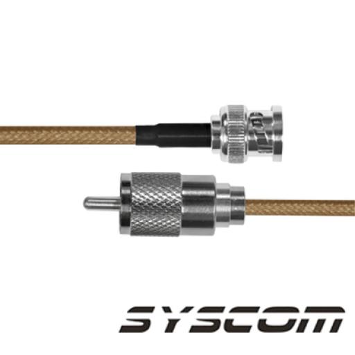 [EPCOM_SBNC142KUHF30] Epcom (1 pza) Jumper con cable LP142, conectores BNC Macho/UHF (PL-259) Macho.