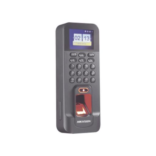 [HIKVISIONDIGITALTECHNOLOGY_DS-K1T804AEF] Hikvision Digital Technology Biométrico WiFi de Acceso y Asistencia Compatible con APP Hik-Connect (P2P) / Soporta Biometrico Esclavo RS-485 / Lectura de Huella y Tarjetas EM / TCP/IP / 150,000 Eventos / Relevador para Chapa y Reportes de Asistencia