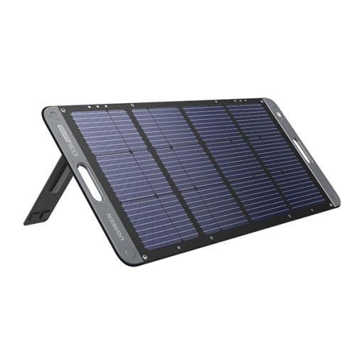 [UGREEN_15113] Ugreen Panel Solar Plegable 100W / Recomendado para el Power Station Portable de 600W UGREEN /  Alta Eficiencia de Conversión / Alineación Inteligente de la Luz Solar / Resistente Al Agua Y Duradero / Incluye Cable XT60 Macho a Macho 2m.