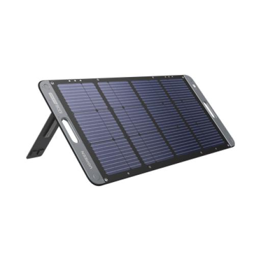 [UGREEN_15113] Ugreen Panel Solar Plegable 100W / Recomendado para el Power Station Portable de 600W UGREEN /  Alta Eficiencia de Conversión / Alineación Inteligente de la Luz Solar / Resistente Al Agua Y Duradero / Incluye Cable XT60 Macho a Macho 2m.