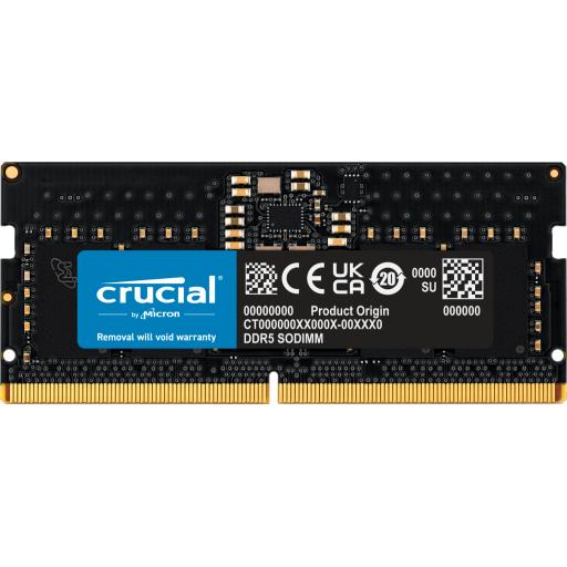 [CRUCIAL_CT8G48C40S5] MEMORIA SODIMM DDR5 CRUCIAL (CT8G48C40S5) 8GB 4800MHZ, CL40