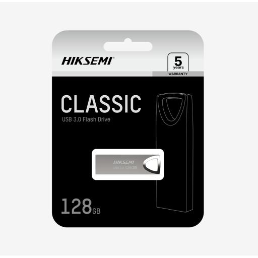 [HIKSEMIBYHIKVISION_HS-USB-M200/128G] HIKSEMI by HIKVISION Memoria USB de 128 GB / 3.0 / Metalica / Compatible con Windows, Mac y Linux