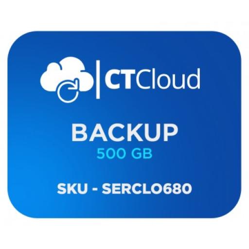 [CTCLOUD_NCBU500GB] CT Cloud Backup en la Nube CT Cloud NCBU500GB