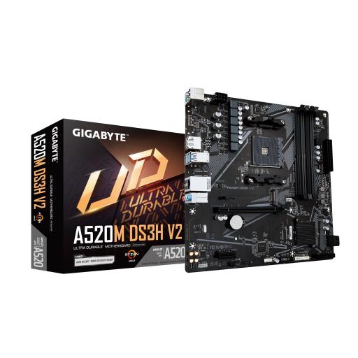 [GIGABYTE_A520M DS3H V2] MOTHERBOARD GIGABYTE (A520M DS3H V2) SOCKET AM4, 4*DDR4,DP,HDMI,PCIE 3.0,MICRO ATX