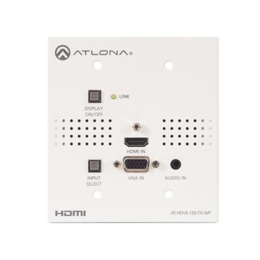 [ATLONA_AT-HDVS-150-TX-WP] ATLONA Transmisor HDBaseT de placa de pared para HDMI y VGA