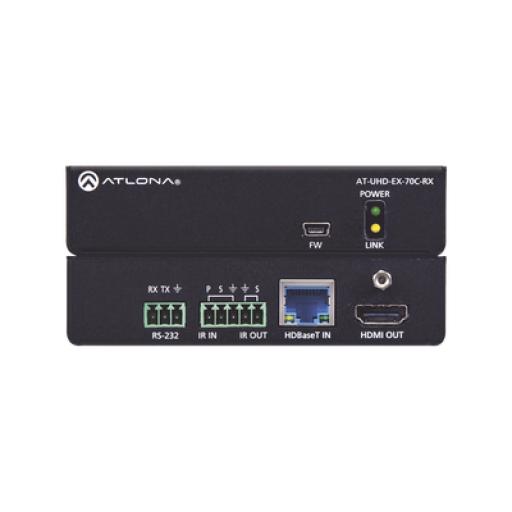 [ATLONA_AT-UHD-EX-70C-RX] ATLONA Receptor 4K/UHD HDMI sobre HDBaseT con control y PoE