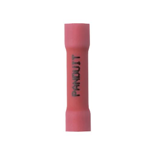 [PANDUIT_ESV18BX-L] Panduit Conector de Empalme a Tope, Para Cables de 22 a 18 AWG, De Vinilo Aislado, Color Rojo, Paquete de 50 Piezas