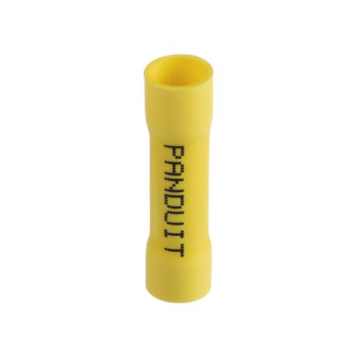 [PANDUIT_ESV10BX-Q] Panduit Conector de Empalme a Tope, Para Cables de 12 a 10 AWG, De Vinilo Aislado, Color Amarillo, Paquete de 25 Piezas