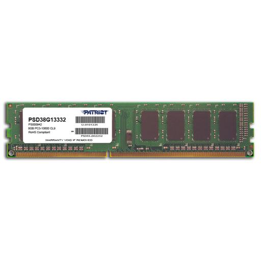 [PATRIOT_PSD38G13332] MEMORIA DIMM DDR3 PATRIOT (PSD38G13332) SIGNATURE8GB 1333MHZ,CL9