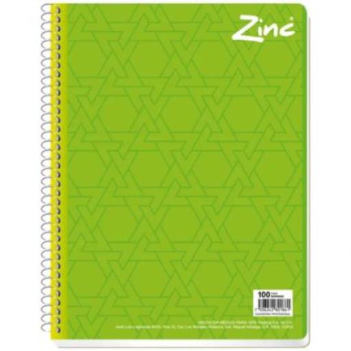 [SCRIBE_8310] Scribe Cuaderno Scribe Zinc Profesional Espiral Sencillo Raya 100H