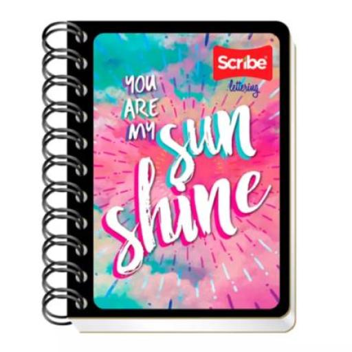 [SCRIBE_2700] Scribe Cuaderno Scribe Pocket Doble Espiral Pasta Semi Rígida Raya 80H