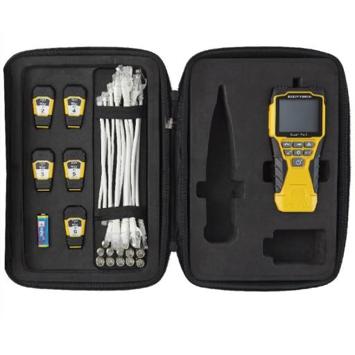[KLEINTOOLS_VDV501-853] Klein Tools Probador Scout™ Pro 3 con kit de transmisores remotos Test-n-Map™ (Inspección PoE)
