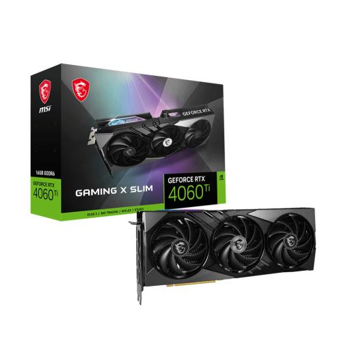 [MSI_RTX 4060 TI GAMING X SLIM 16G] Tarjeta de video MSI GeForce RTX 4060 Ti GAMING X SLIM 16GB GDDR6