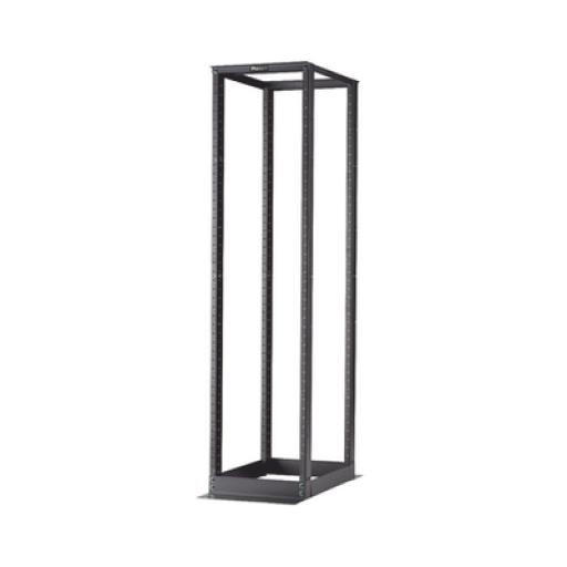 [PANDUIT_R4P23] Panduit Rack de Cuatro Postes Estándar de 19", Rieles Numerados y Roscados #12-24, Profundidad Máxima de 23 in, 45 Unidades de Rack, Color Negro