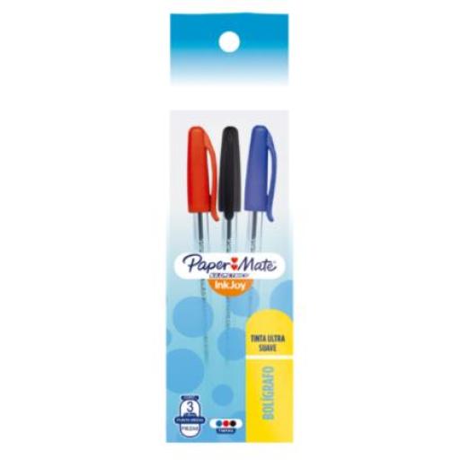 [WEAREVER_LA8227] WEAREVER  Bolígrafo PaperMate Punto Mediano con 3 Kilométrico Colores Surtidos