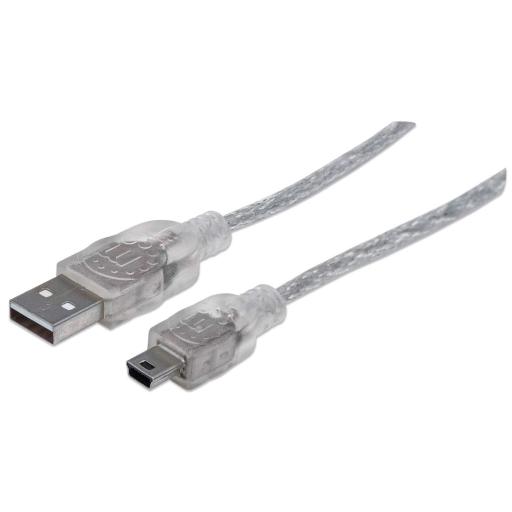 [ICINTRACOM_333412] IC Intracom CABLE USB V2.0 A-MINI B 1.8M PLATA
