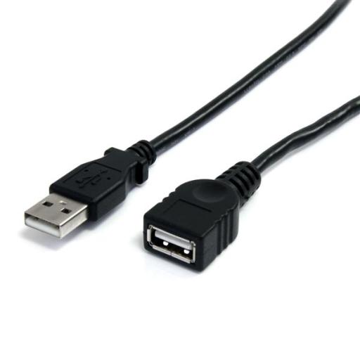 [STARTECH.COM_USBEXTAA3BK] StarTech.com CABLE 0.9M EXTENSION ALARGADOR USB 2.0 MACHO A HEMBRA USB A