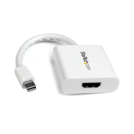 [STARTECH.COM_MDP2HDW] StarTech.com ADAPTADOR CONVERTIDOR VIDEO MINI DISPLAYPORT DP A HDMI BLANC.