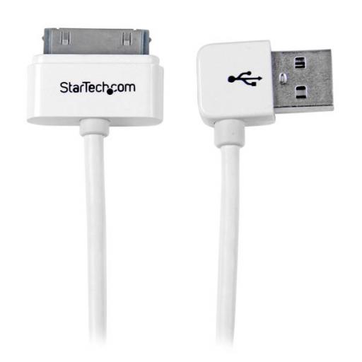 [STARTECH.COM_USB2ADC1MUL] StarTech.com CABLE 1M CONECTOR DOCK 30 PIN IPAD IPOD IPHONE A USB ANGULO IZQ