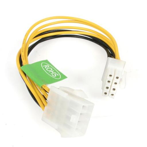 [STARTECH.COM_EPS8EXT] StarTech.com CABLE DE EXTENSION EPS 20CM 8 PIN DE ALIMENTACION FUENTE ATX  .