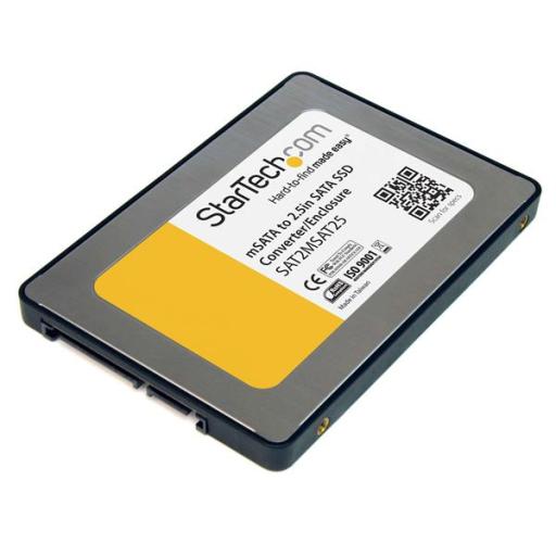 [STARTECH.COM_SAT2MSAT25] StarTech.com CAJA ADAPTADORA SATA 2.5 PULGADAS PARA UNIDAD SSD MSATA  .
