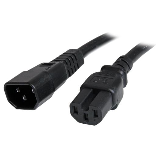 [STARTECH.COM_PXTC14C156] StarTech.com CABLE 1.8M ADAPTADOR 14 AWG C14 A C15 JUMPER BRIDGE SERVIDOR.