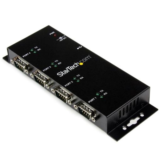 [STARTECH.COM_ICUSB2324I] StarTech.com HUB CONCENTRADOR USB A SERIAL RS232 DB9 DE 4 PUERTOS DE RIEL DIN