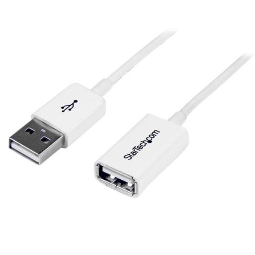 [STARTECH.COM_USBEXTPAA2MW] StarTech.com CABLE 2M EXTENSION ALARGADOR USB 2.0 MACHO A HEMBRA BLANCO   .
