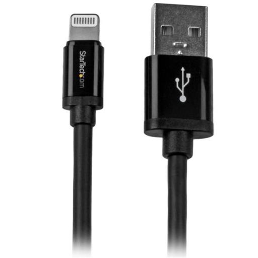[STARTECH.COM_USBLT2MB] StarTech.com CABLE 2M LIGHTNING APPLE IPOD IPAD IPHONE 5 A USB 2.0 NEGRO