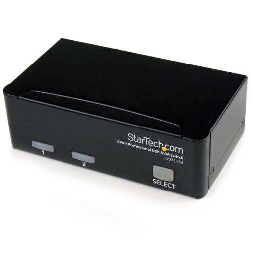 [STARTECH.COM_SV231USB] StarTech.com JUEGO CONMUTADOR KVM 2 PUERTOS VGA CON CABLES KIT SWITCH HD15