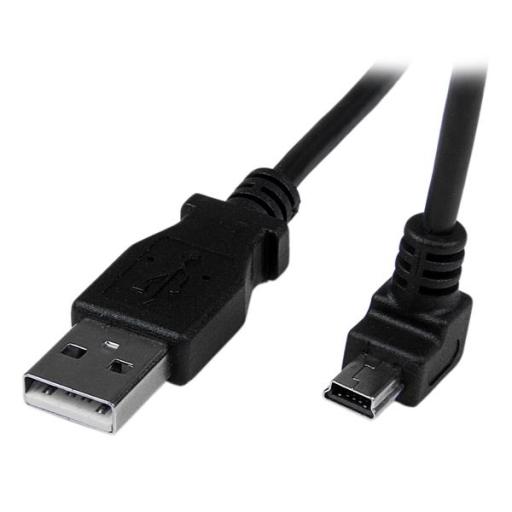 [STARTECH.COM_USBAMB2MD] StarTech.com CABLE 2M MINI USB B A USB A ACODADO HACIA ABAJO ADAPTADOR
